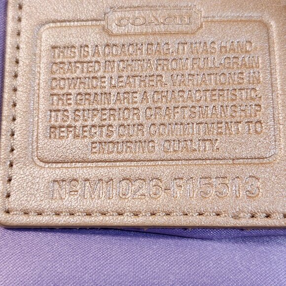 Euc Coach Ashley Gold Leather Rare Shoulder Bag Purse - Picture 13 of 13